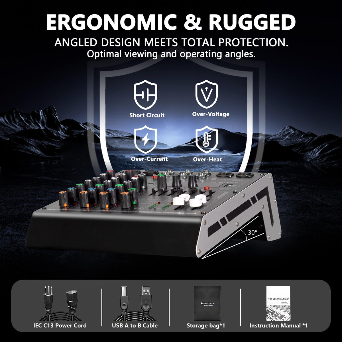 4 Channel Audio Mixer L665754