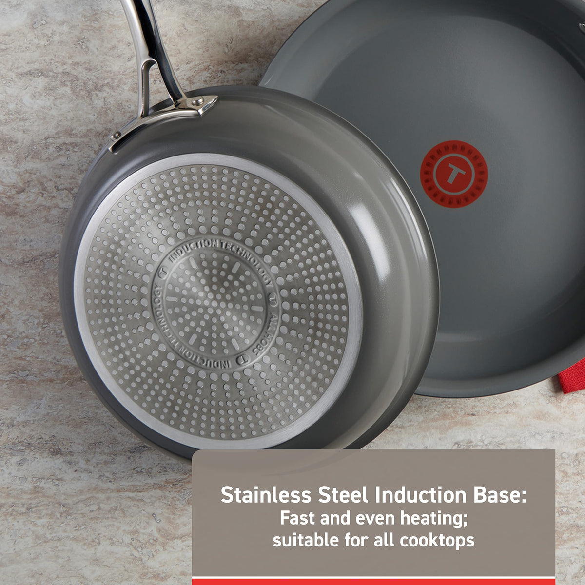 Ceramic Non-Stick Induction 2 Piece Frypan Set S784