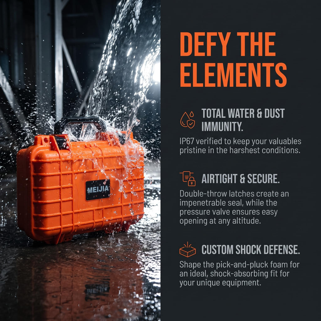 Portable Waterproof Hard Case with Customizable Foam P587216