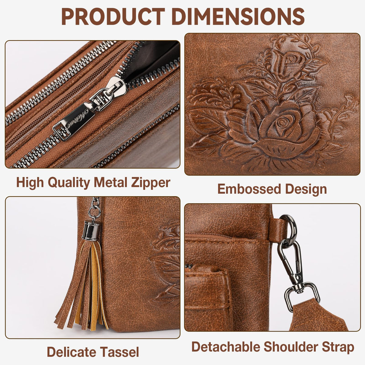 Vegan Leather Crossbody Bag Y46043