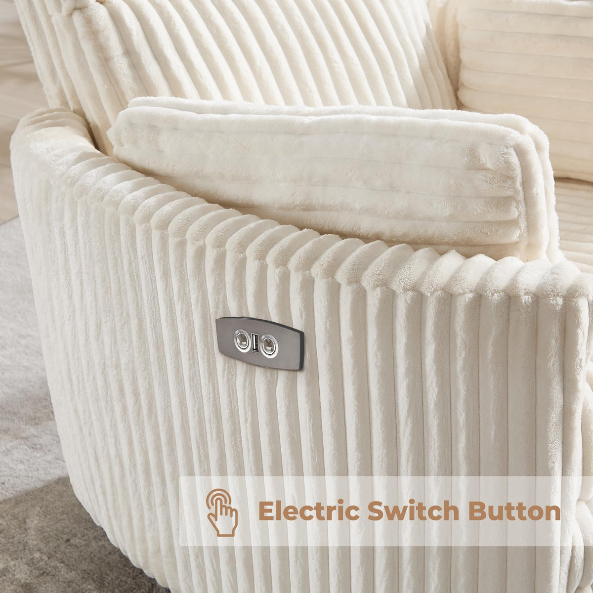 Power Recliner Swivel Glider Rocking Chair with USB Port M5371