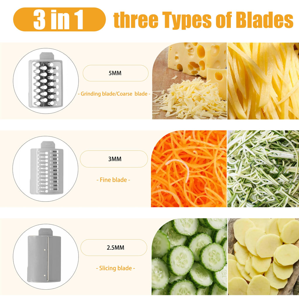 Cordless Electric Vegetable Slicer Chopper & Cheese Grater Z33292