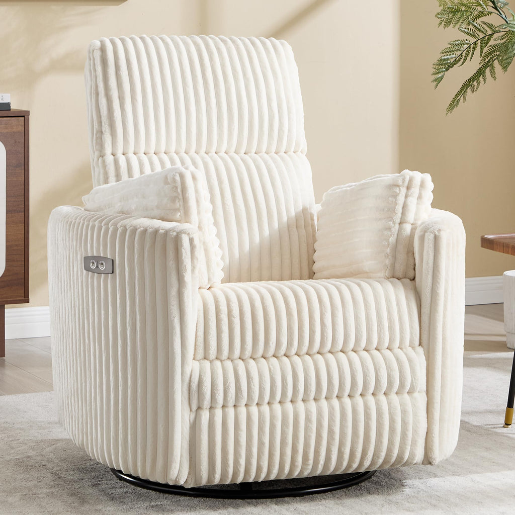 Power Recliner Swivel Glider Rocking Chair with USB Port M5371