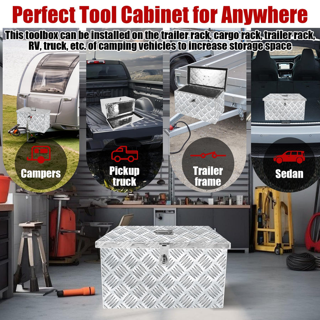 16 Inch Aluminum Waterproof Truck Tool Box with Lock and Keys R230