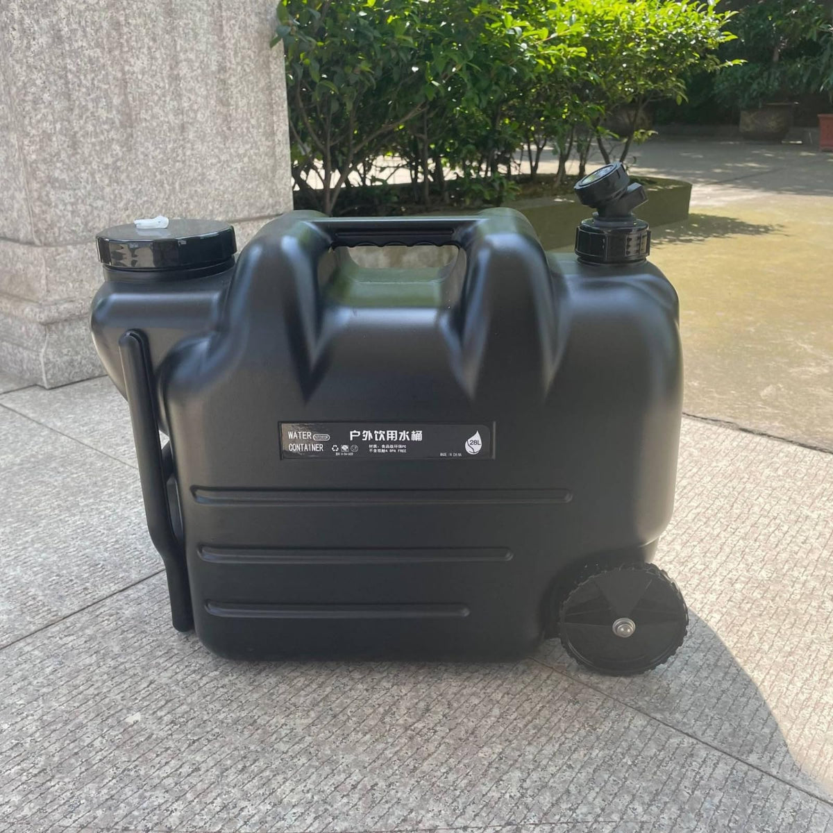 Portable Water Dispenser with Faucet Wheels Large Capacity N31788