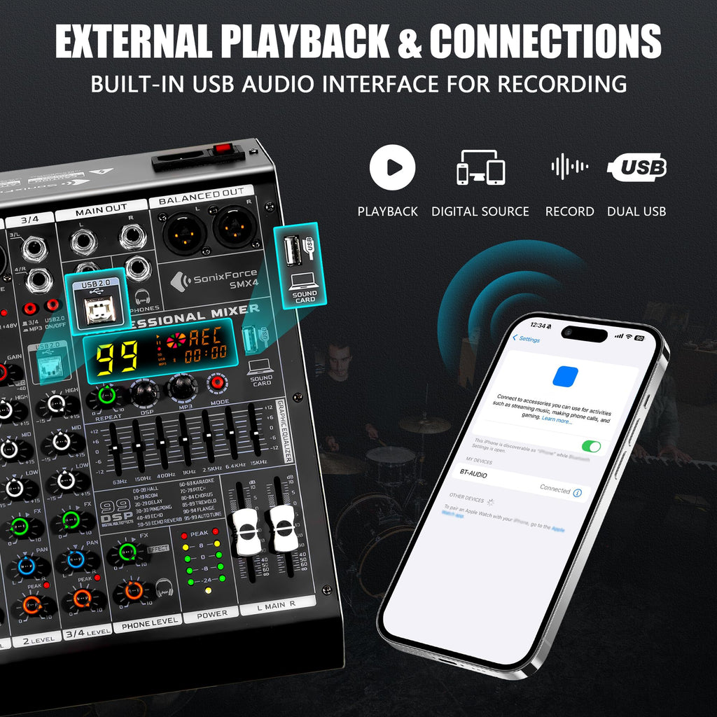 4 Channel Audio Mixer L665754