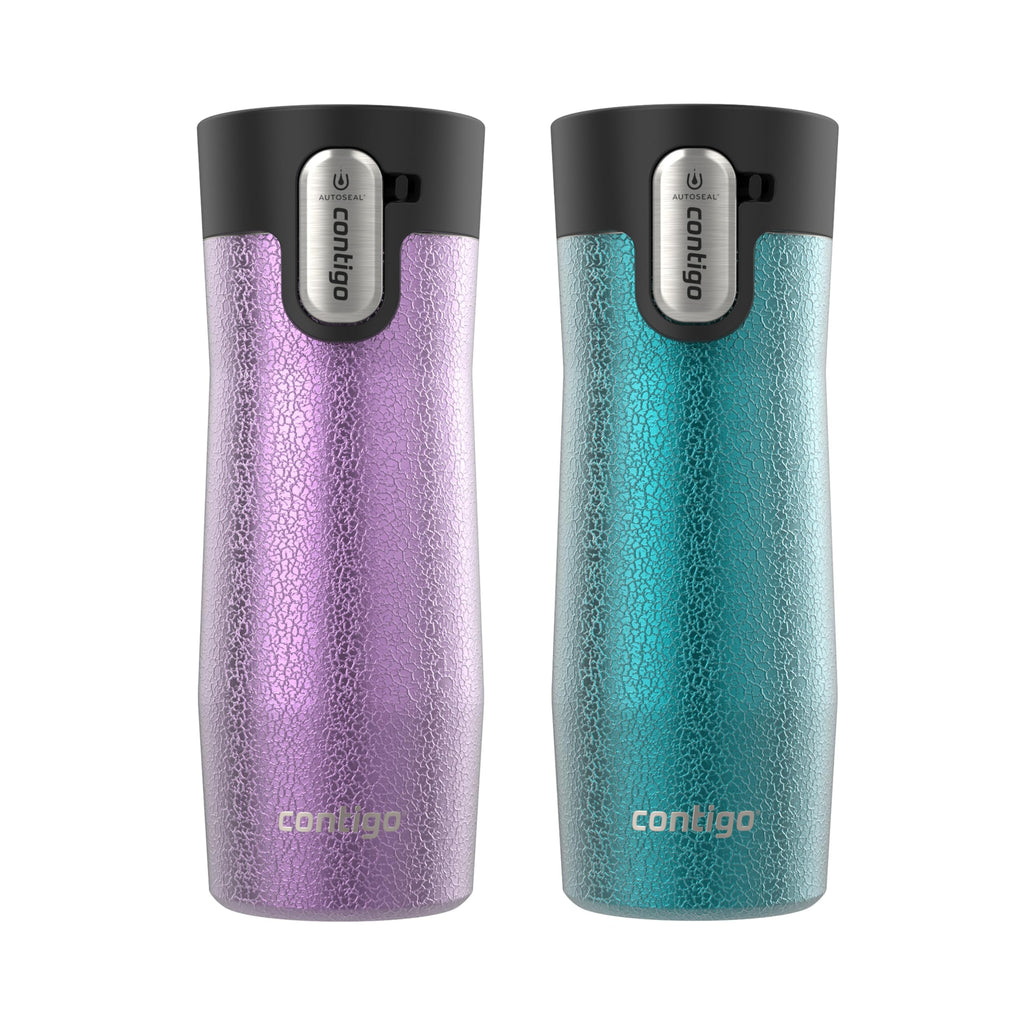 Vacuum-Insulated Stainless Steel Travel Mug 16 oz 2-Pack U375