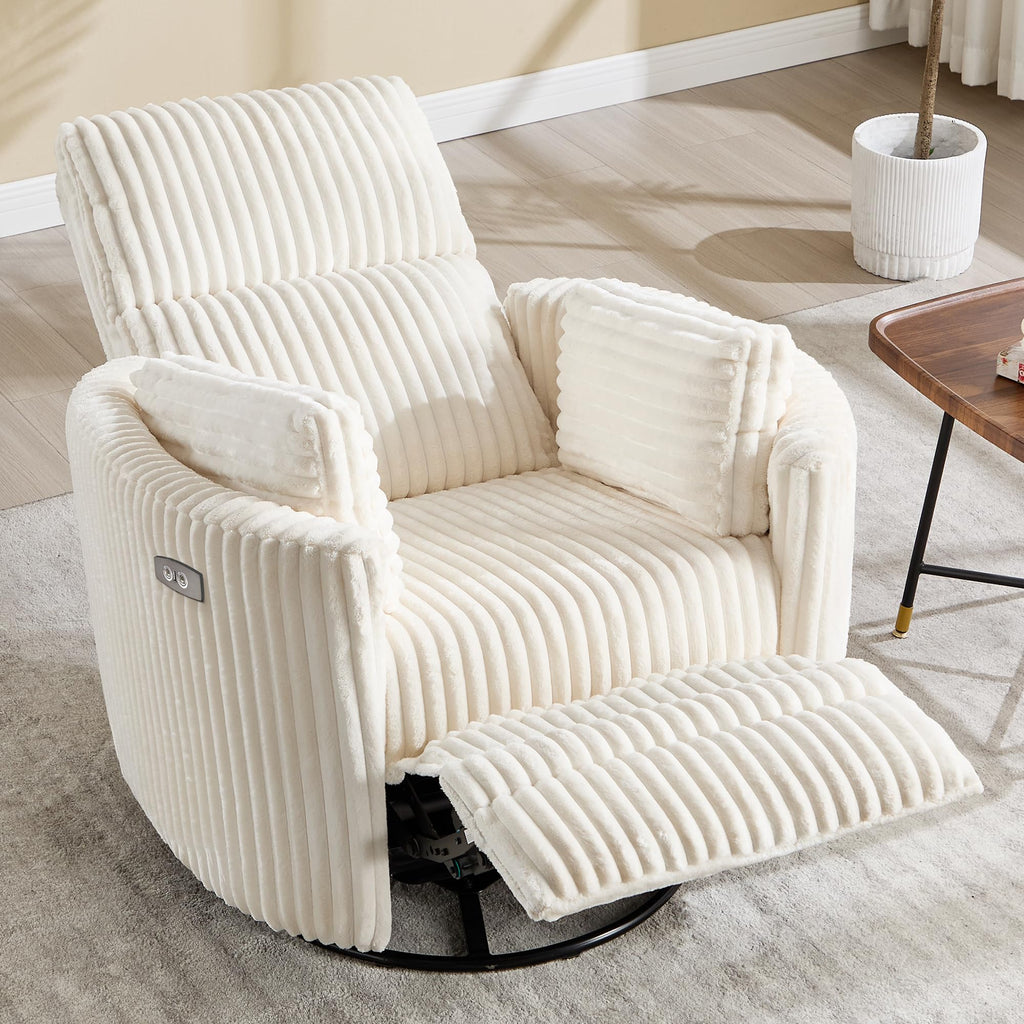 Power Recliner Swivel Glider Rocking Chair with USB Port M5371