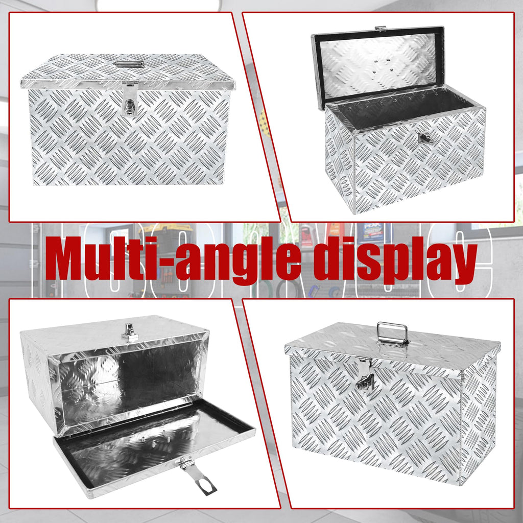 16 Inch Aluminum Waterproof Truck Tool Box with Lock and Keys R230