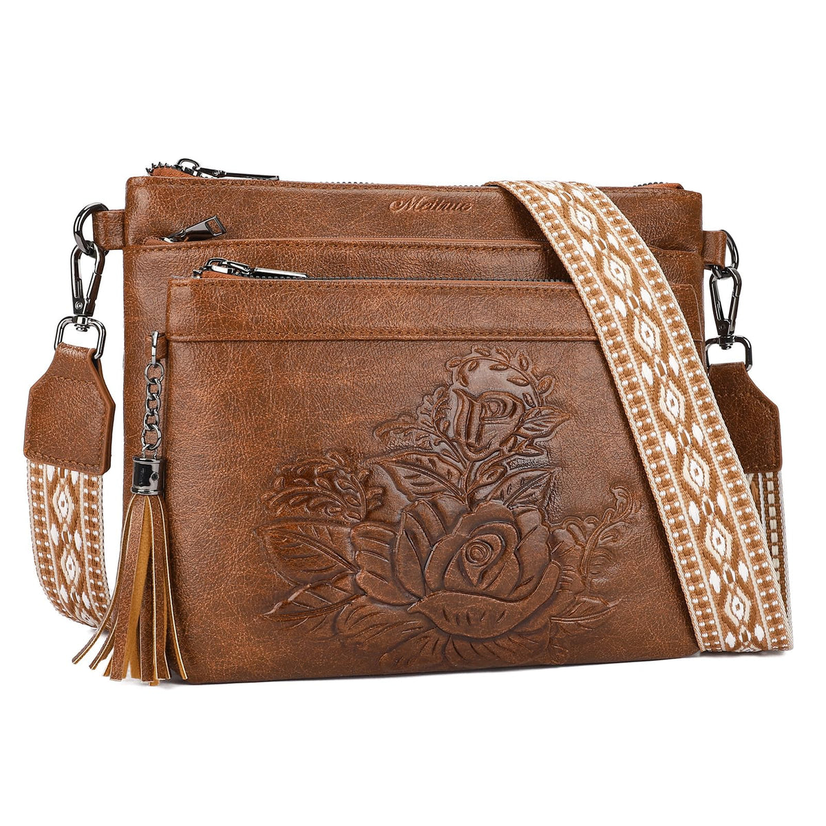 Vegan Leather Crossbody Bag Y46043