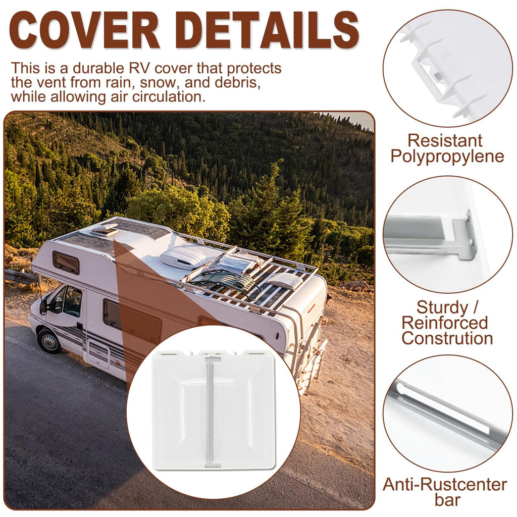 13" x 13" RV Vent Cover/Lid Metal Base B153