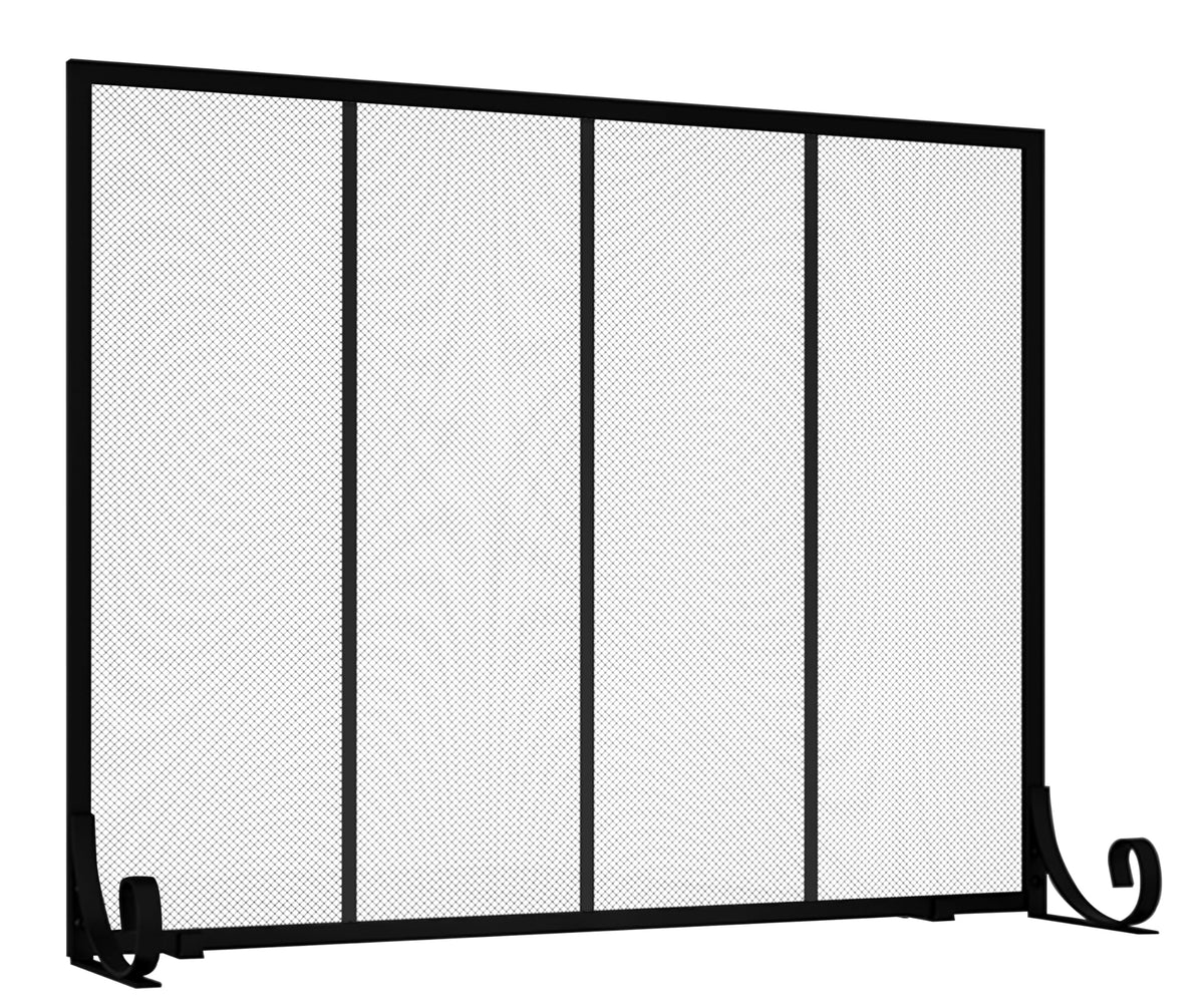 Wrought Iron Fireplace Screen T7057