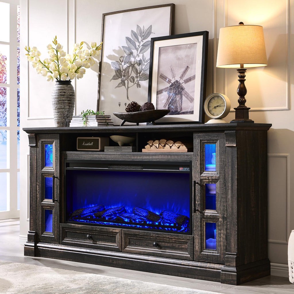 70" Fireplace TV Stand C6284