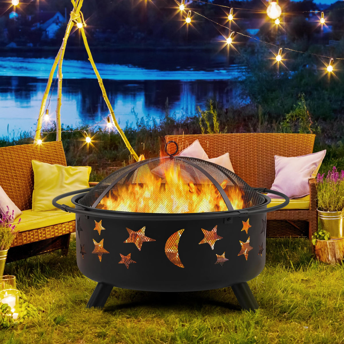 30in Wood Burning Fire Pit K907