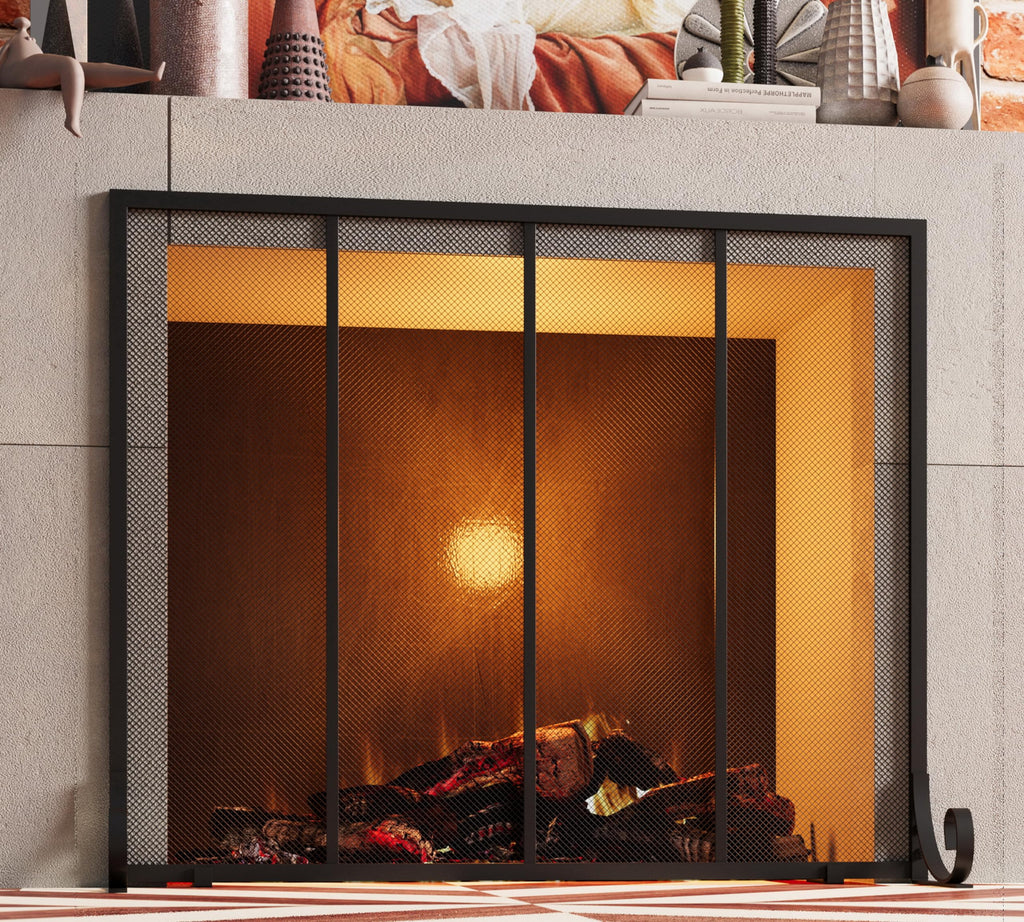Wrought Iron Fireplace Screen T7057