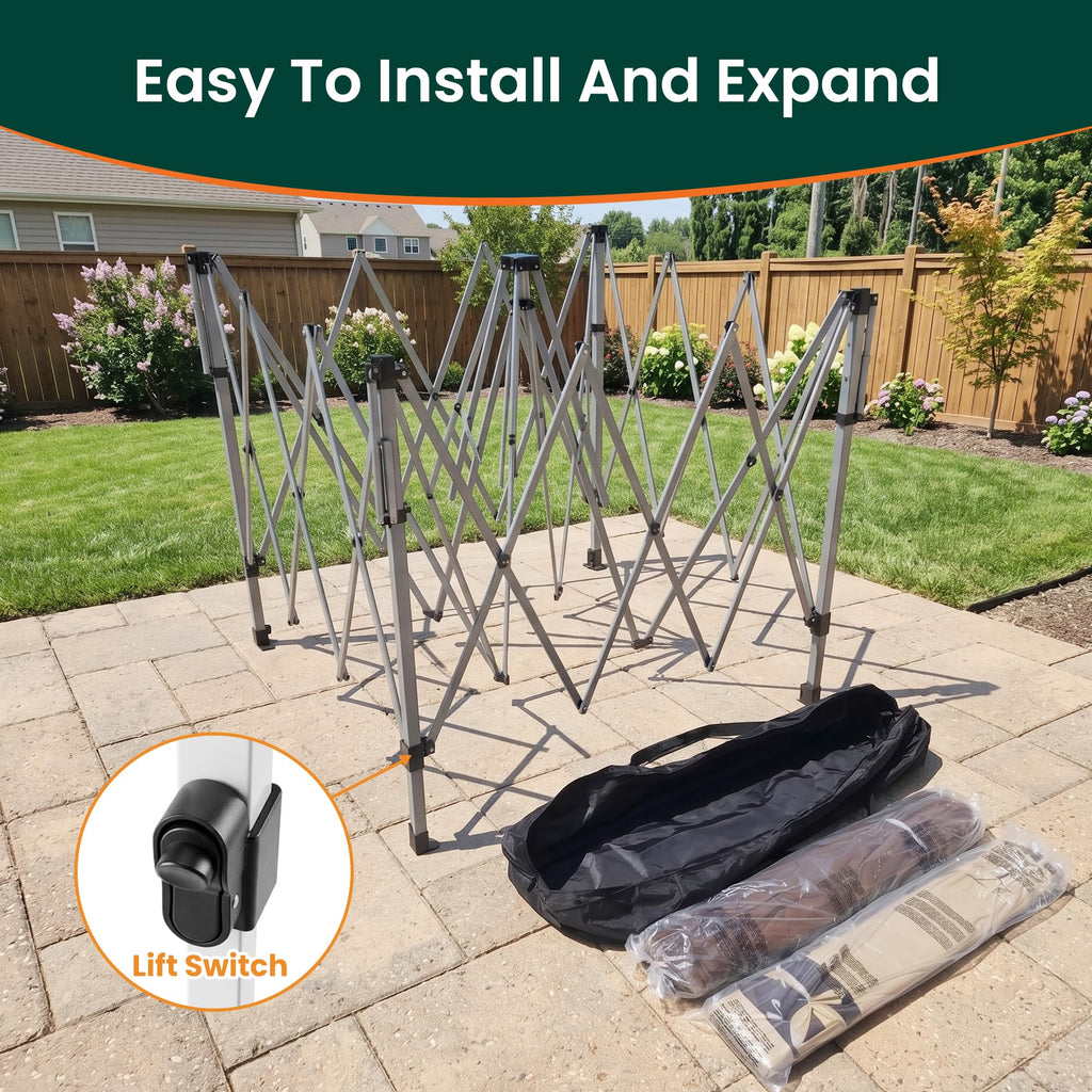 11'x11' Waterproof UV Protection Pop Up Gazebo with Mosquito Netting W738