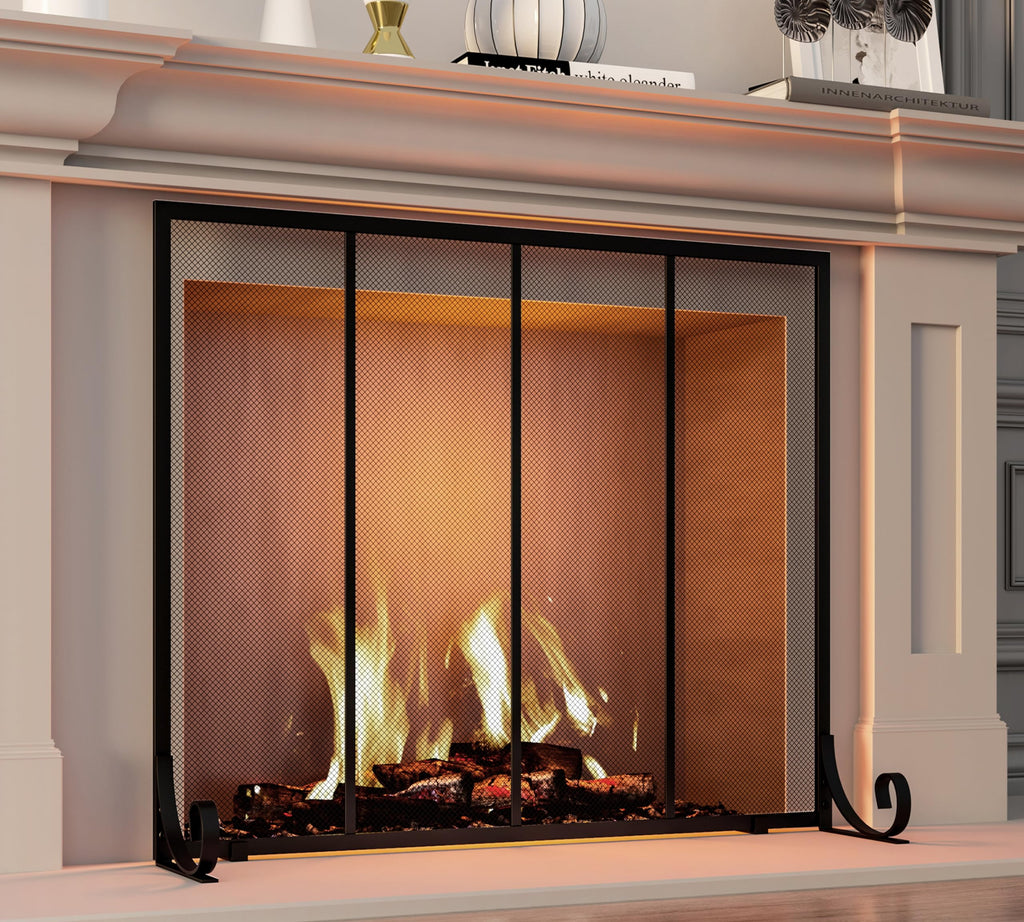 Wrought Iron Fireplace Screen T7057